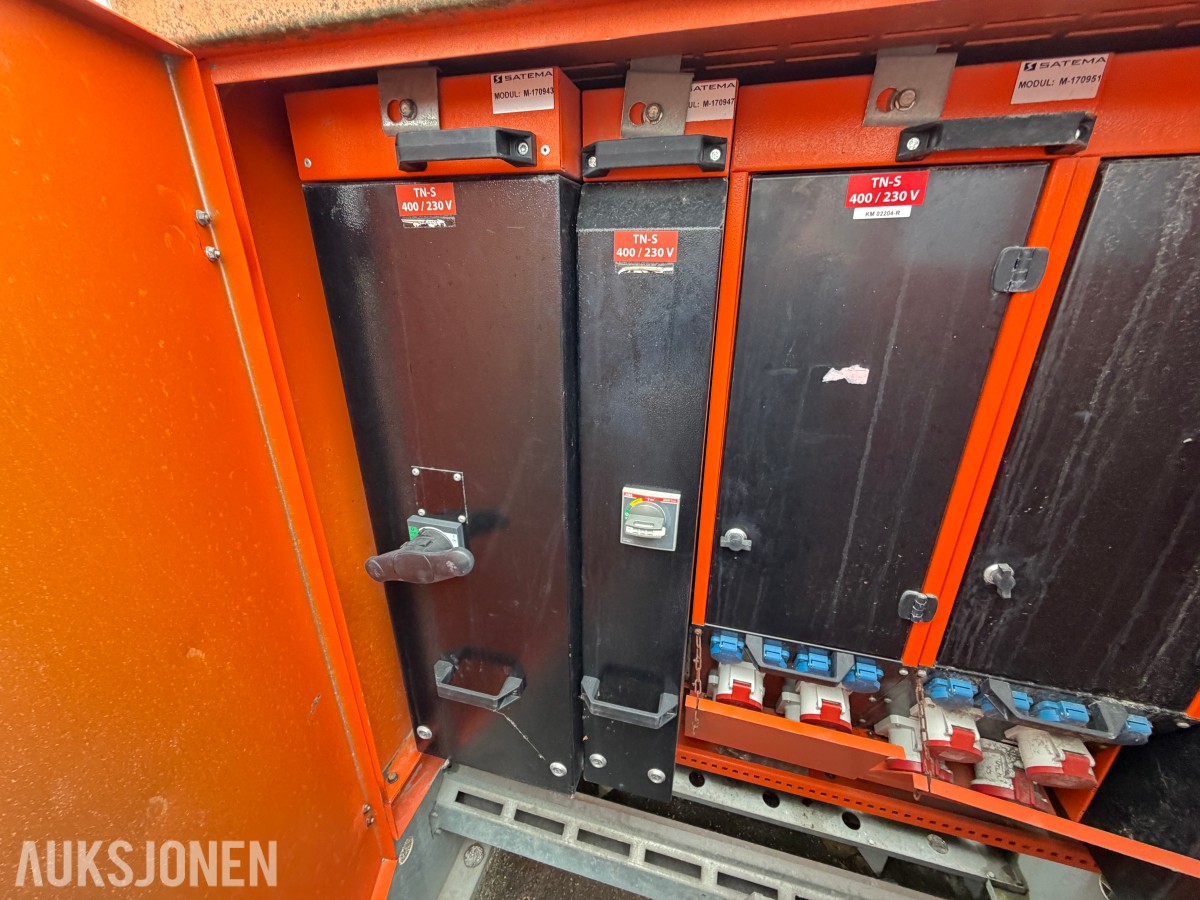 3 STK SATEMA MODULEX 1200 - BYGGESTRØMSKAP - 400V / 230V