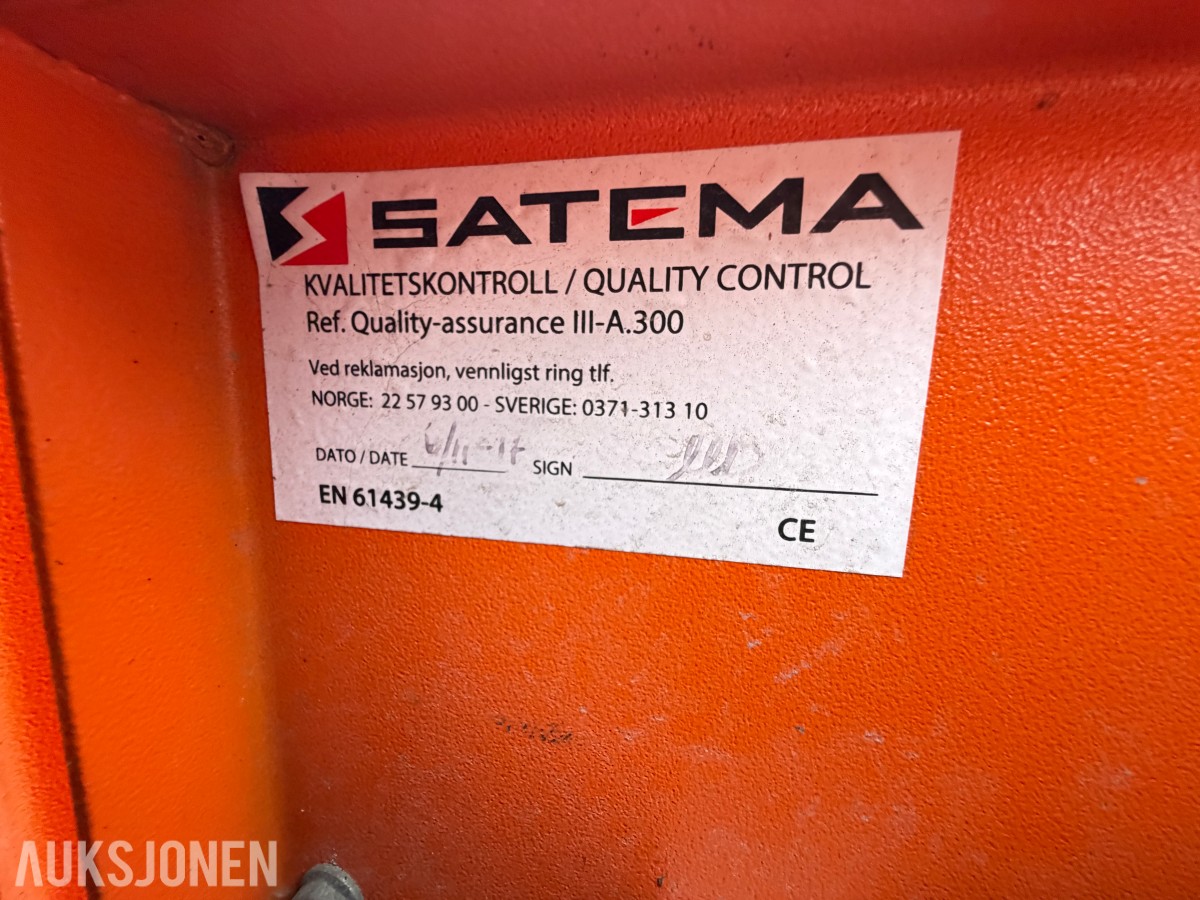 3 STK SATEMA MODULEX 1200 - BYGGESTRØMSKAP - 400V / 230V