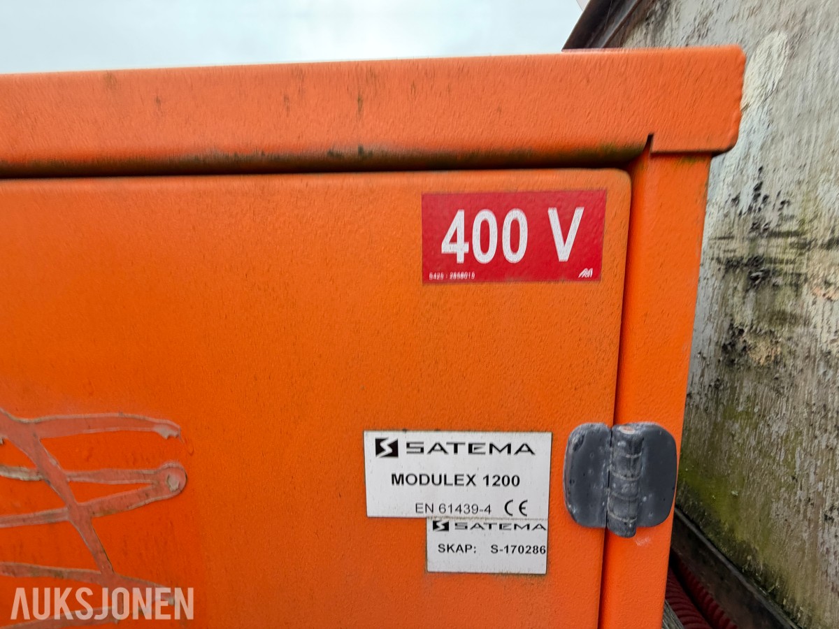 3 STK SATEMA MODULEX 1200 - BYGGESTRØMSKAP - 400V / 230V