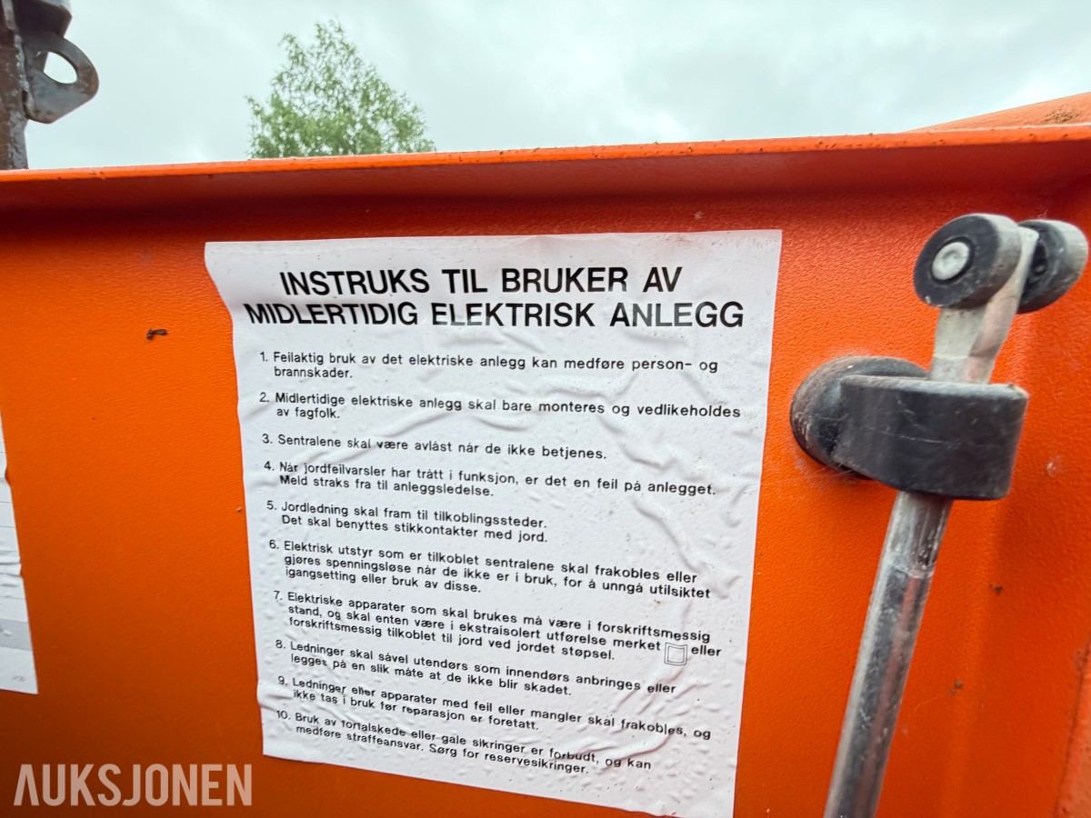 3 STK SATEMA MODULEX 1200 - BYGGESTRØMSKAP - 400V / 230V