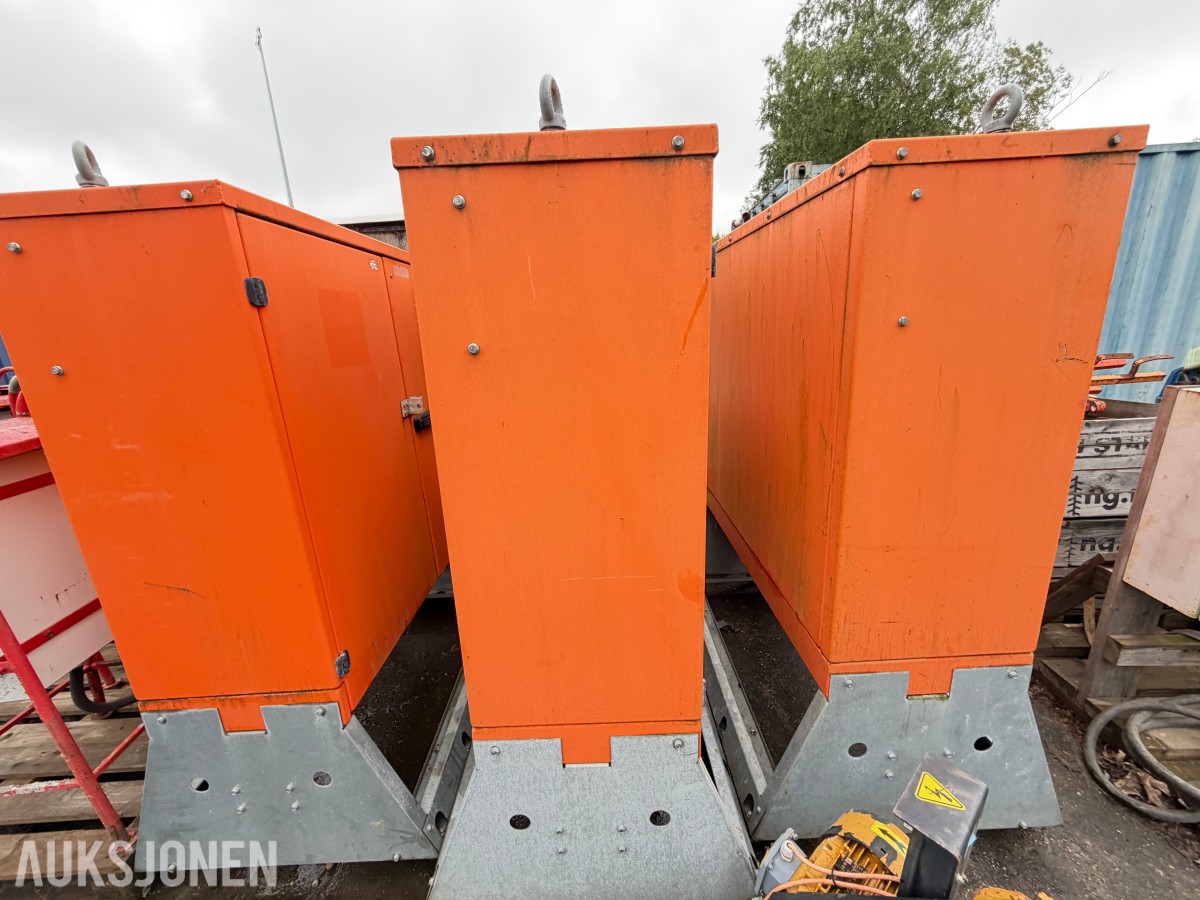 3 STK SATEMA MODULEX 1200 - BYGGESTRØMSKAP - 400V / 230V