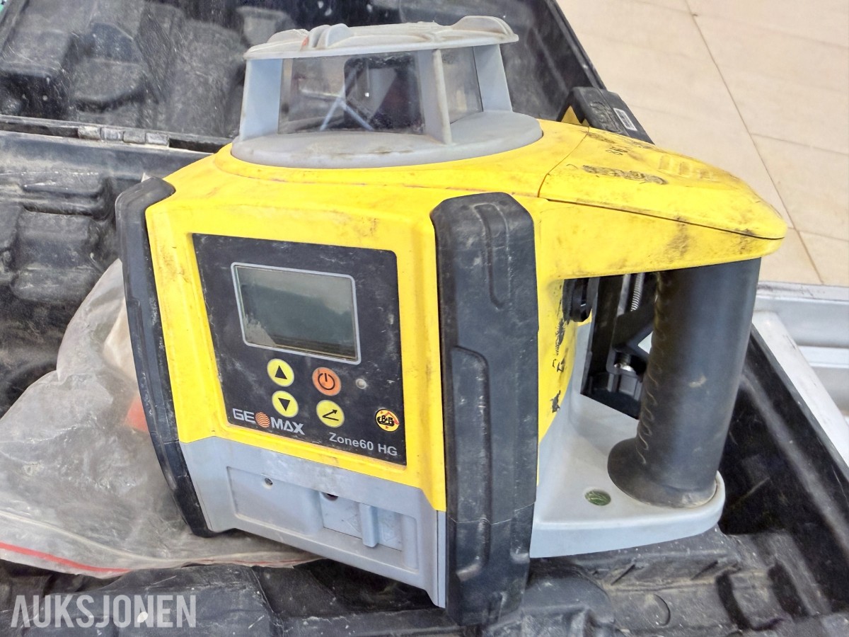 GeoMax, Nedo og Leica måle-/laserutstyr med stativer og kofferter