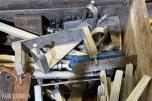 Parti med industriutstyr, festemateriell, CAT-deler og diverse komponenter