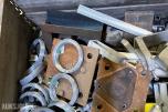 Parti med industriutstyr, festemateriell, CAT-deler og diverse komponenter
