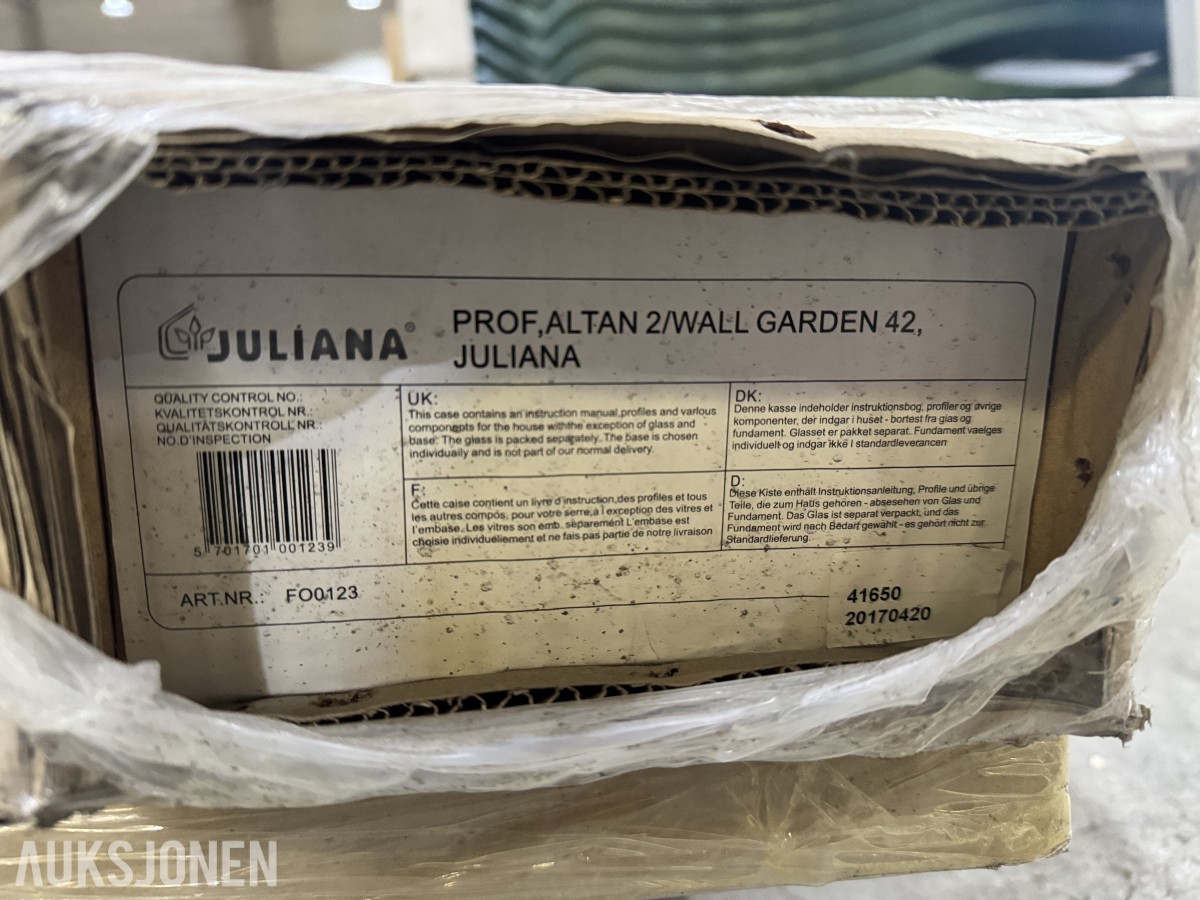 Nytt Drivhus Juliana Altan | 2 -Ulakkert-4mm polykarbonat