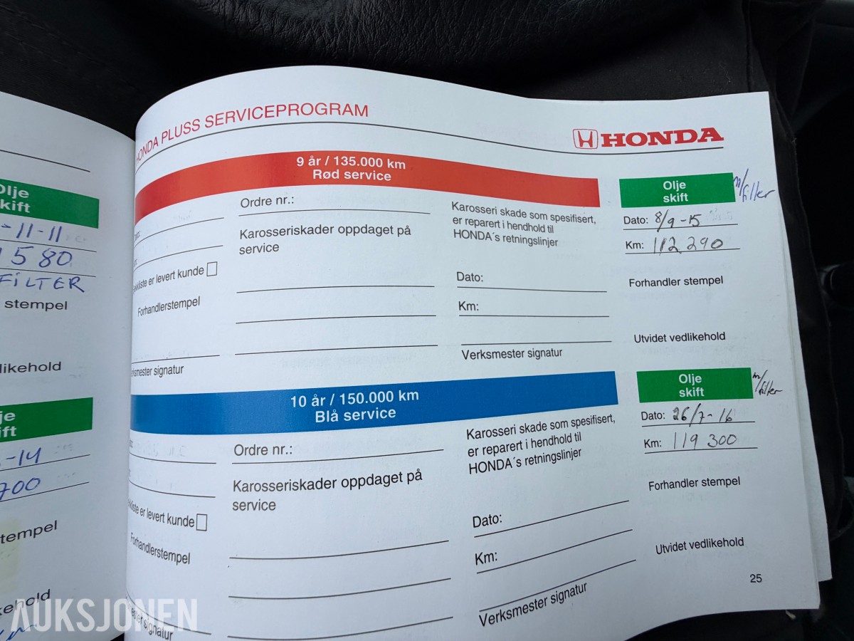 2001 Honda HR-V 1.6-105 4WD / Få eiere / Servicehistorikk / Hengerfeste
