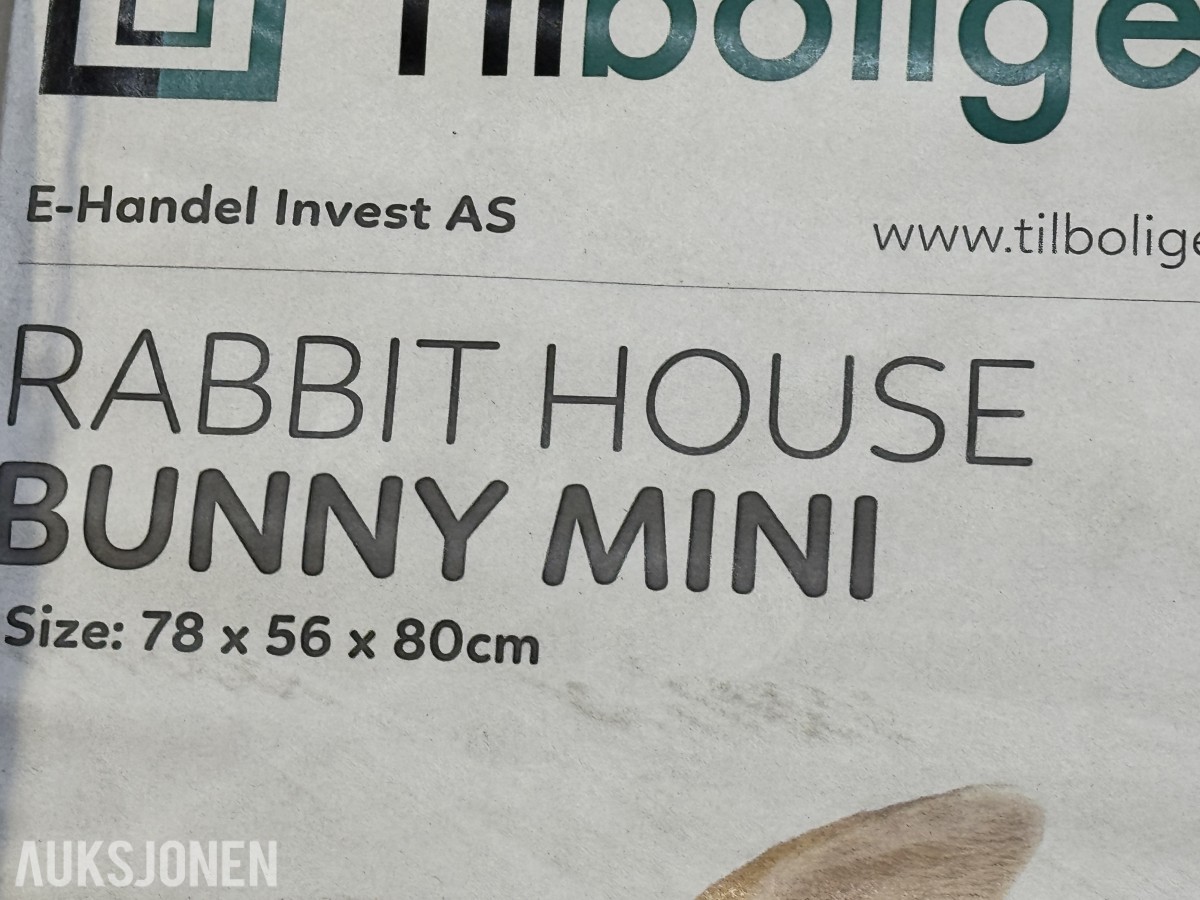 2 Stk Nye Kaninbur / Hus