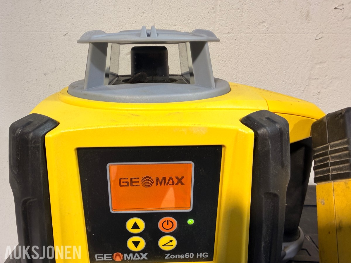 GeoMax Zone60 HG rotasjonslaser med mottaker, stativ og målestang