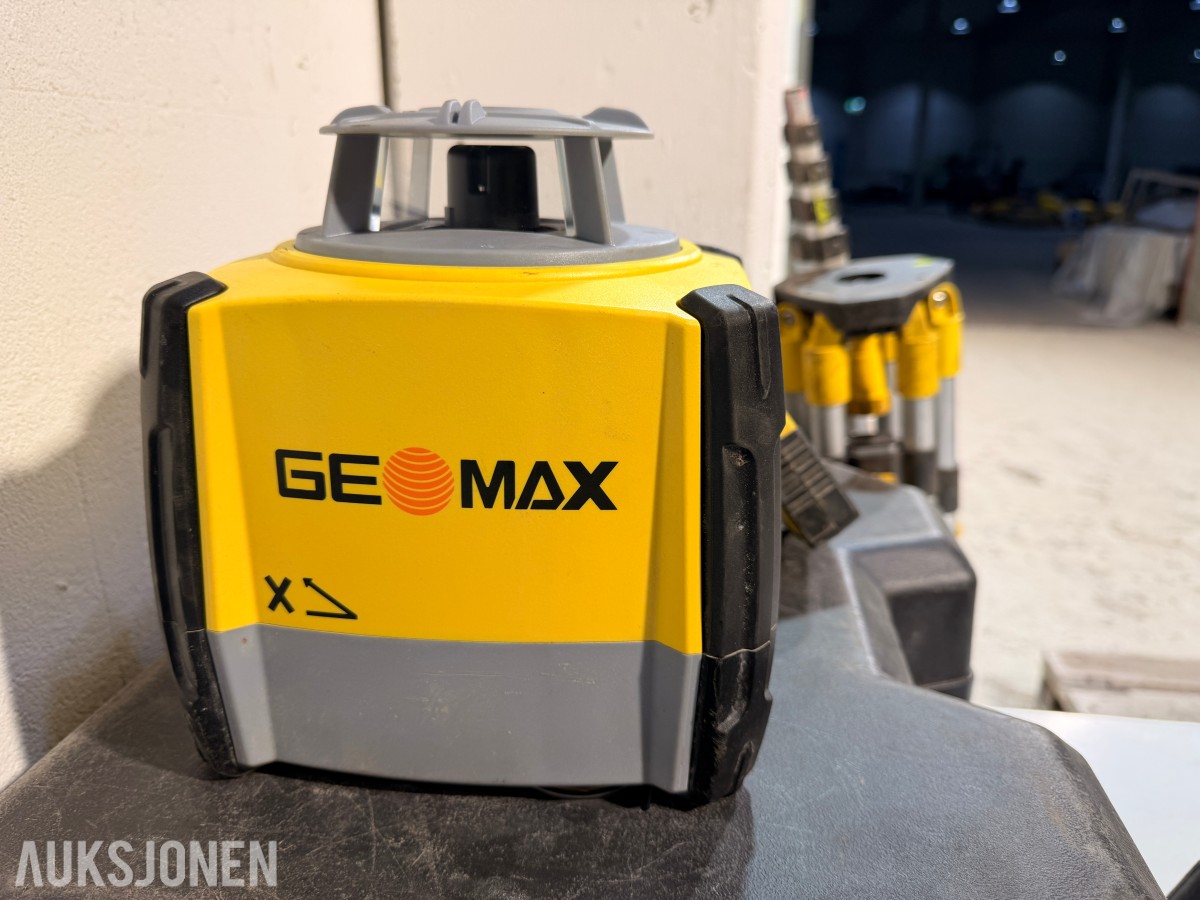 GeoMax Zone60 HG rotasjonslaser med mottaker, stativ og målestang