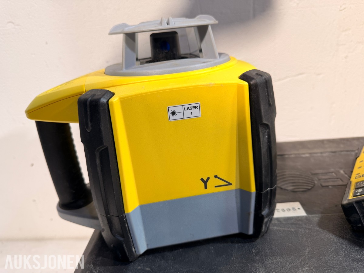 GeoMax Zone60 HG rotasjonslaser med mottaker, stativ og målestang