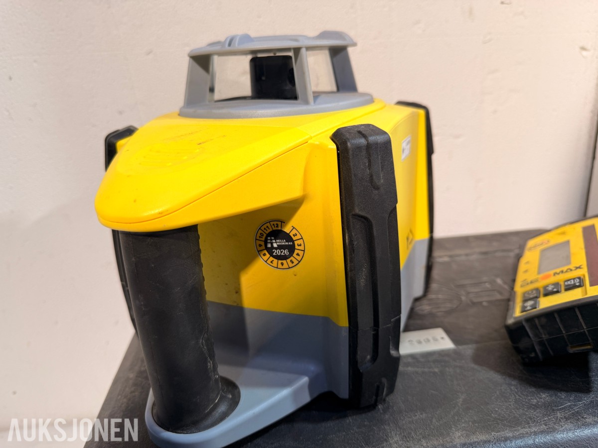 GeoMax Zone60 HG rotasjonslaser med mottaker, stativ og målestang