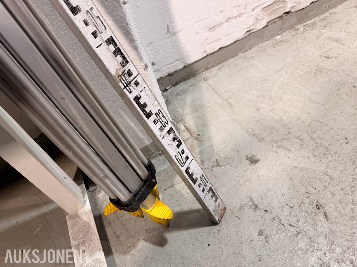 GeoMax Zone60 HG rotasjonslaser med mottaker, stativ og målestang