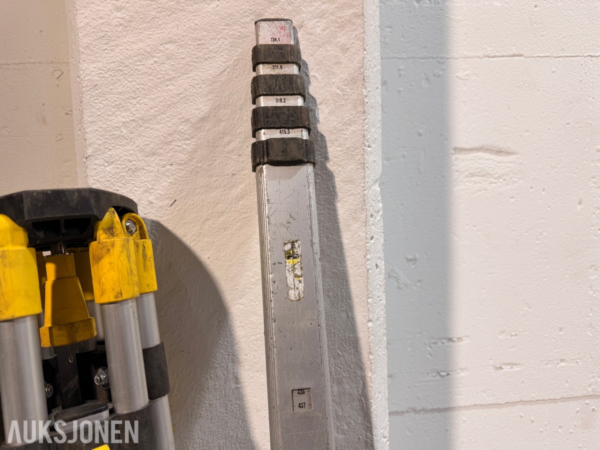 GeoMax Zone60 HG rotasjonslaser med mottaker, stativ og målestang