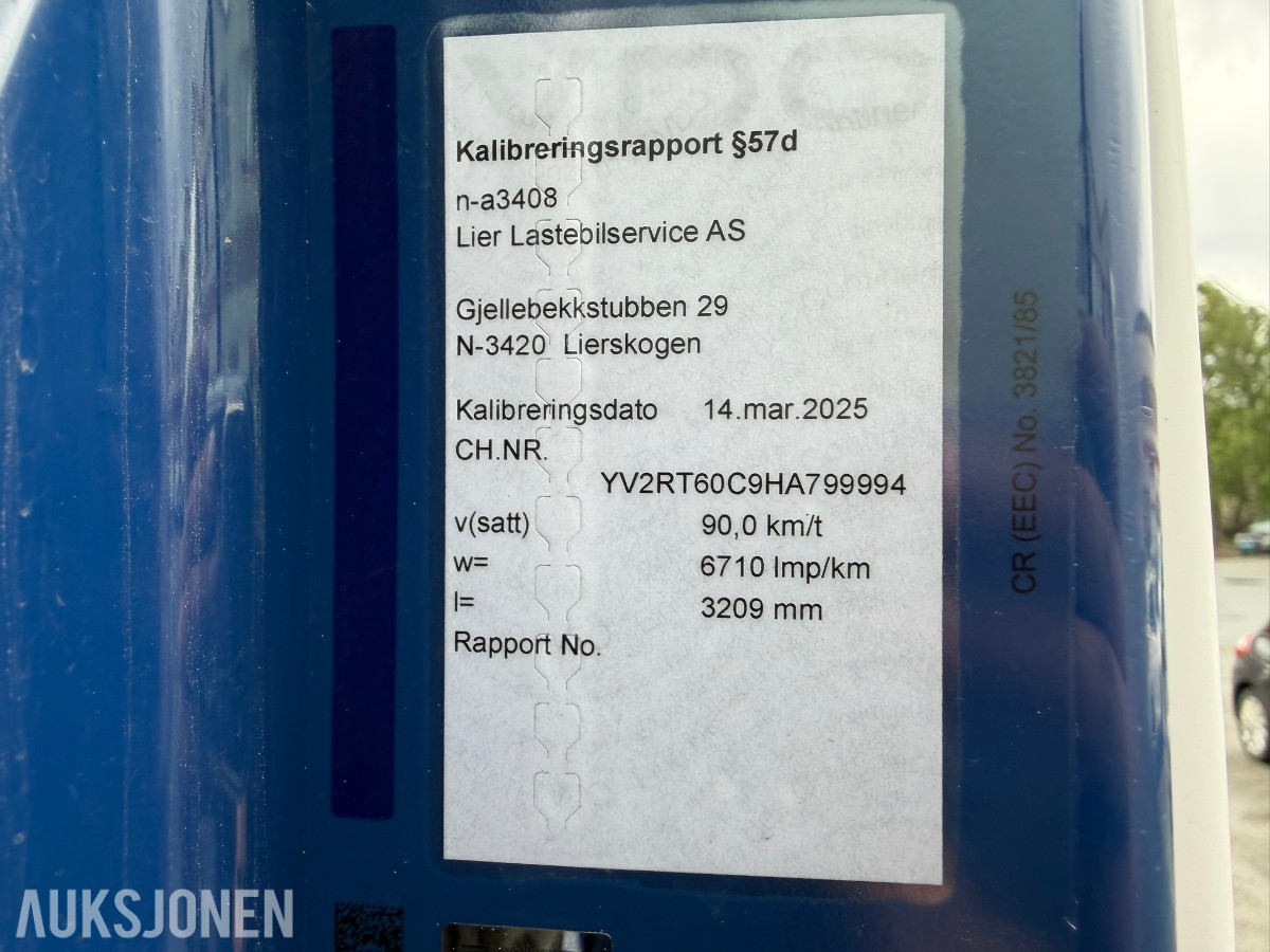 2017 Volvo FH540 krokbil med multilift krok / EU-godkjent