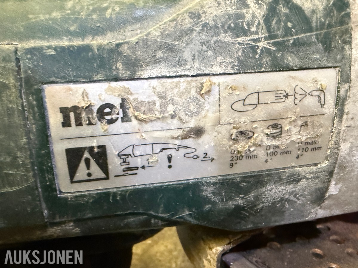 Parti med slipeskiver, kappeskiver og vinkelslipere – HiKOKI,Metabo og Hitachi