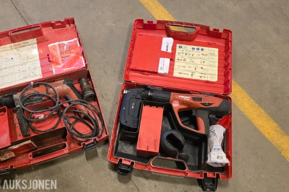Hilti boltepistol og slagbormaskin