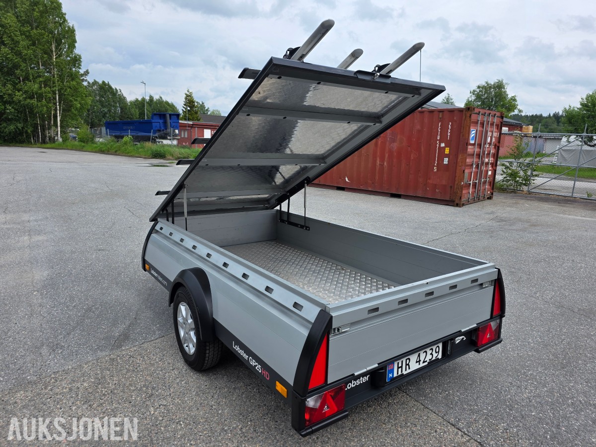 2015 Lobster GP25HD tilhenger med sykkelstativ/alulokk