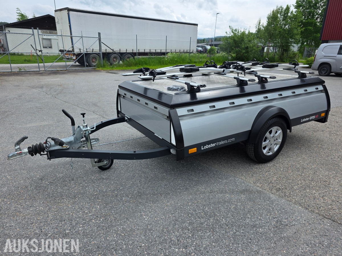 2015 Lobster GP25HD tilhenger med sykkelstativ/alulokk