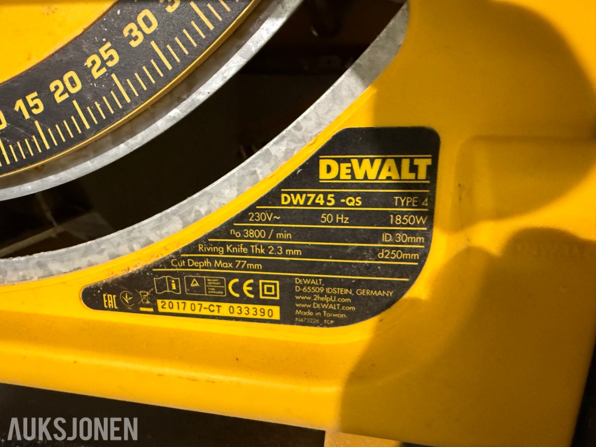 Dewalt 2 STK bordsager