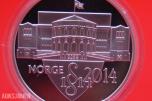 PERM MED 12 SØLV MEDALJER - "NORGES GRUNNLOV 1814-2014."