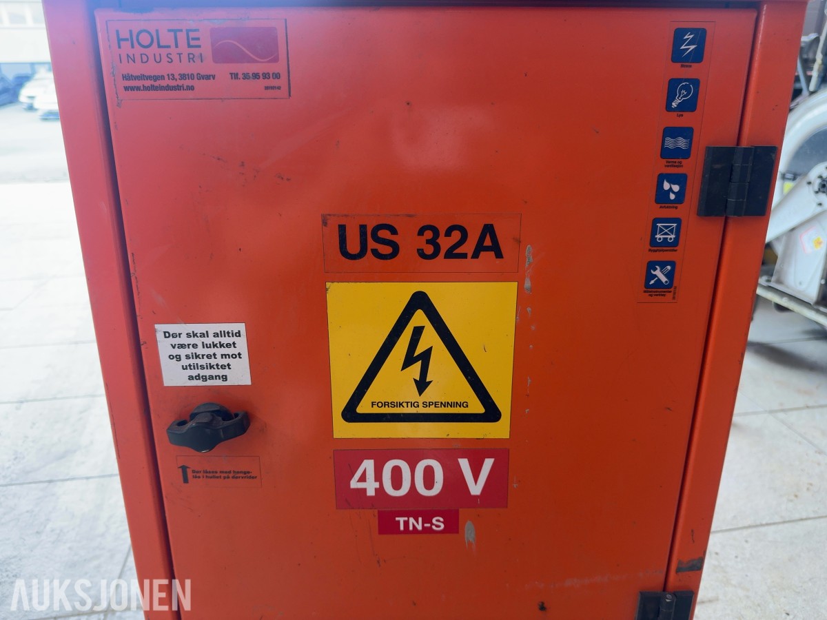 Holte Industri US 32A byggestrømsentral / undersentral 400V TN-S