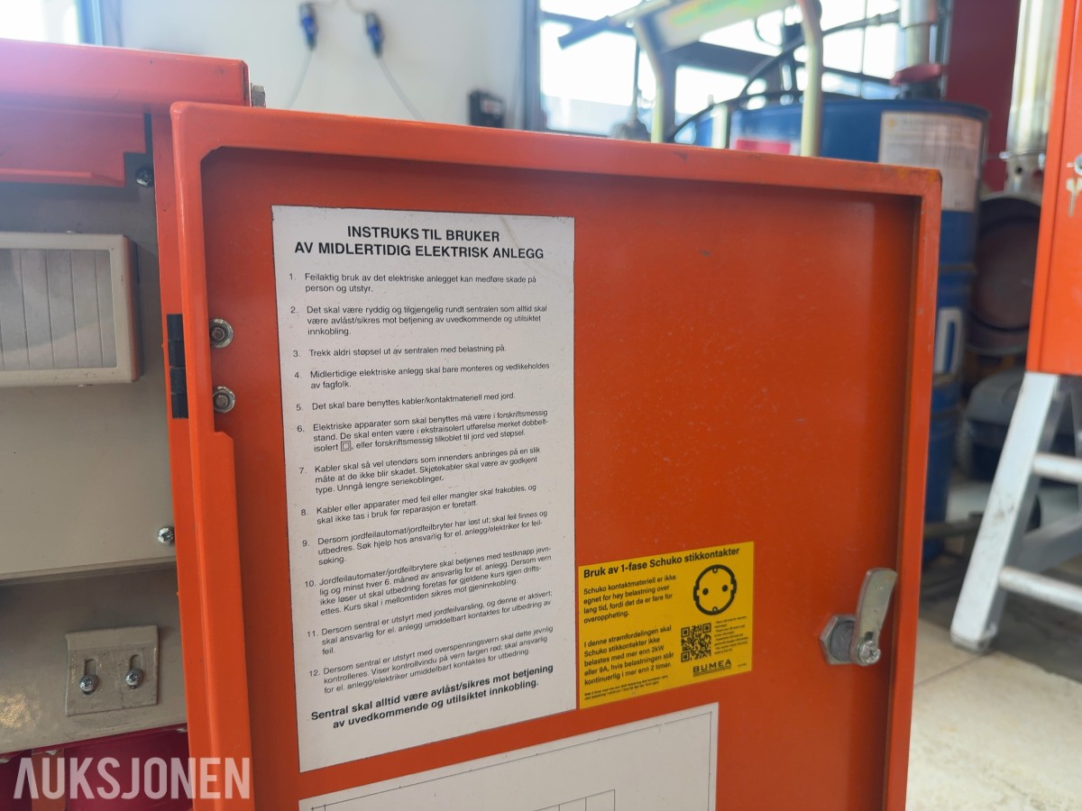 Holte Industri US 32A byggestrømsentral / undersentral 400V TN-S