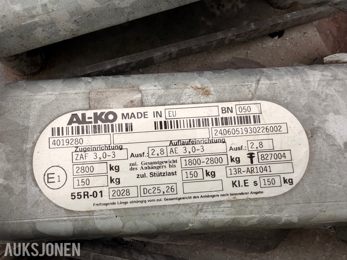 2010 Henra K3,27 TIPPHENGER med 1800kg nyttelast