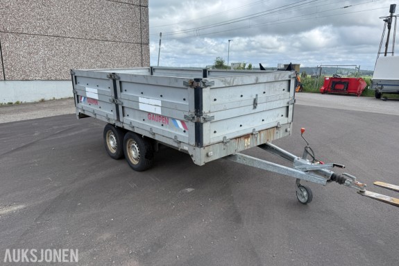 2013 Gaupen E2635N tilhenger - Totalvekt 2600 kg - Høye karmer