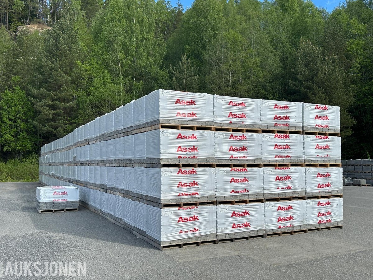 Herregårdstein Gråmix 6 cm – ca. 500 m² – Asak Miljøstein