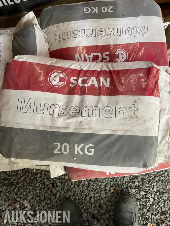 10 stk. SCAN Mursement 20 kg sekker