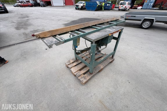 1999 Erner 1603X Bordsag med rullebord