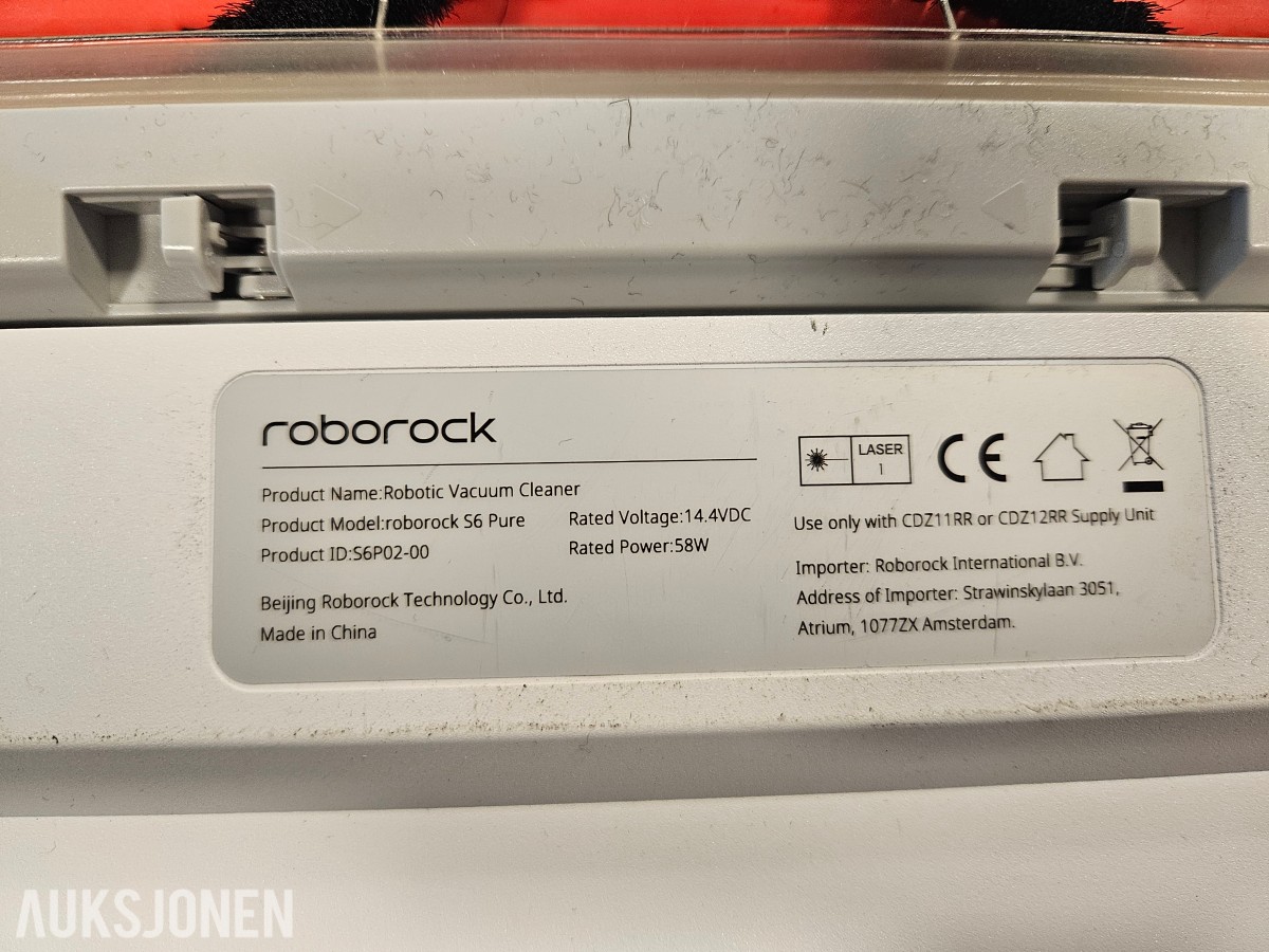 Roborock S6 pure robotstøvsuger med ladestasjon