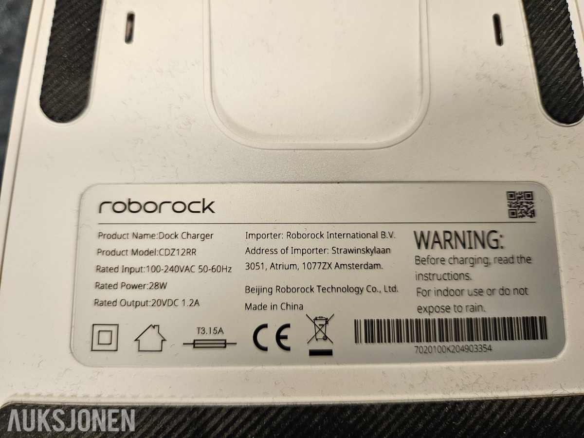 Roborock S6 pure robotstøvsuger med ladestasjon