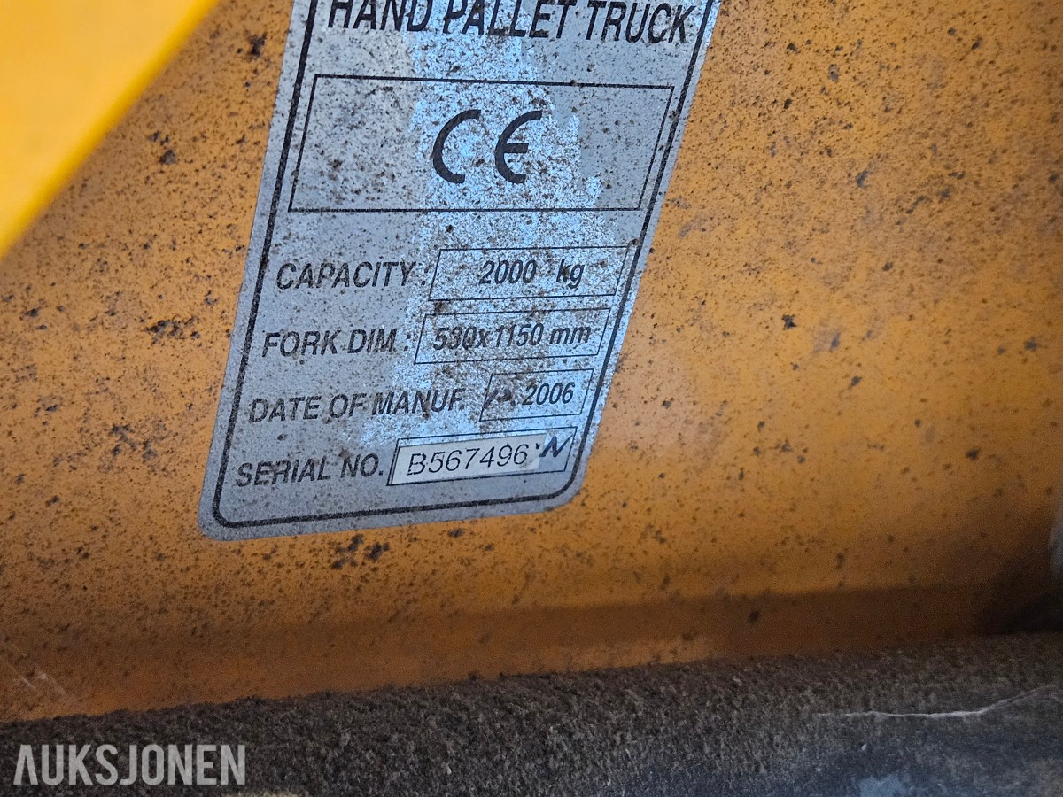 Gebe powerlift B20P jekketralle 2000 kg