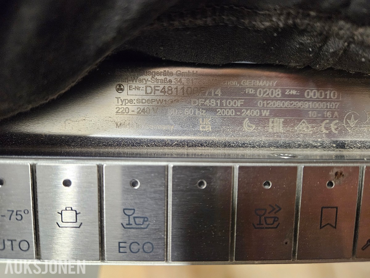 Gaggenau DF481100F/14 oppvaskmaskin for innebygging