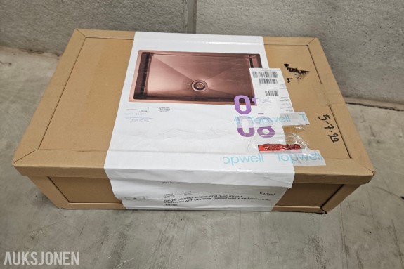 Tapwell TA 8040 Copper - Kjøkkenvask 700 x 400 mm