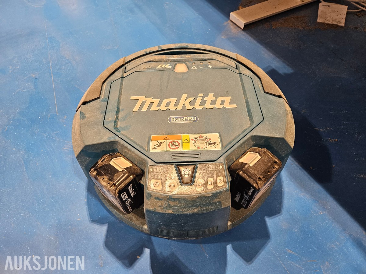 Makita DRC200 robotstøvsuger med 2 stk 18V batteri