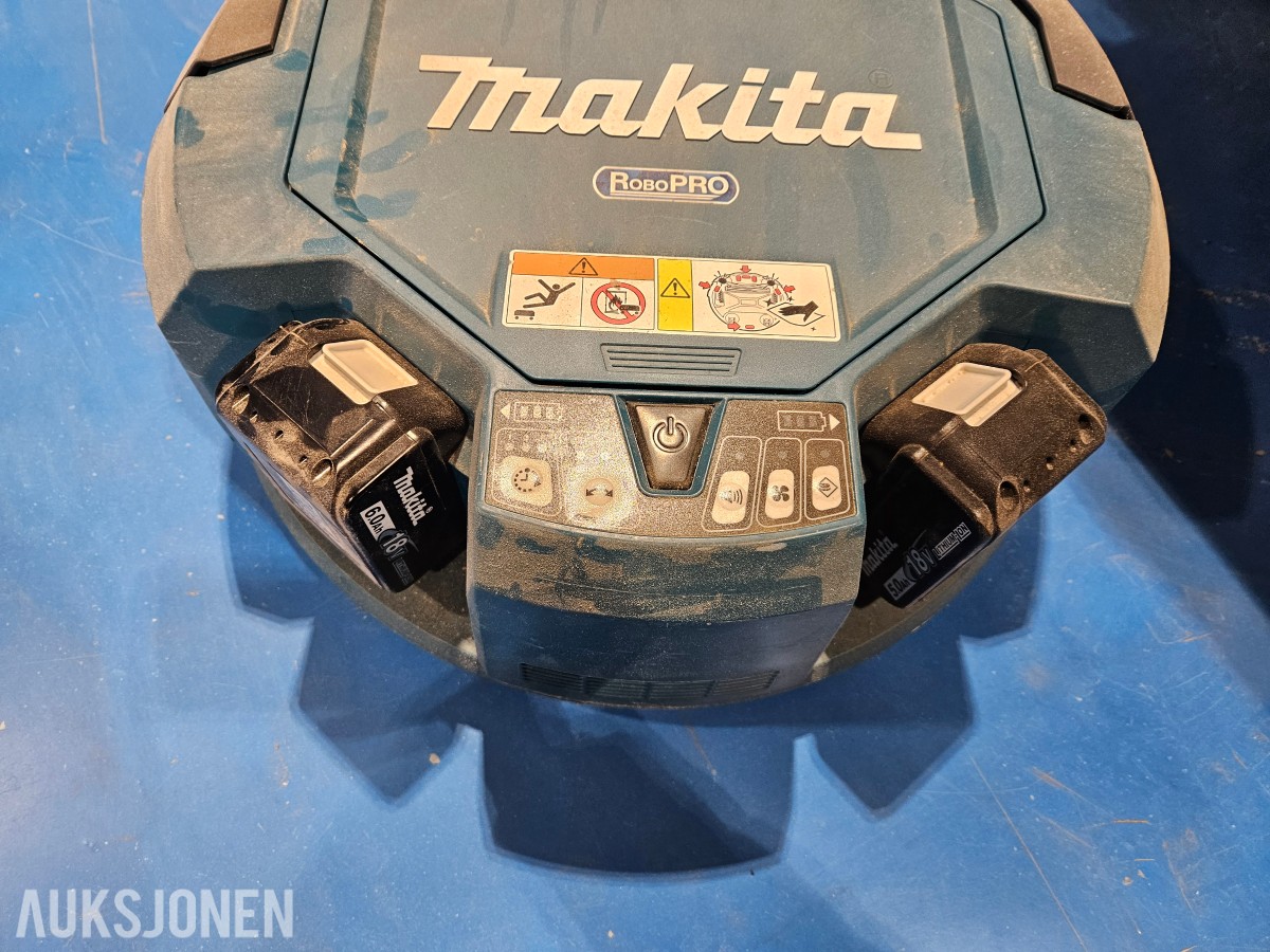 Makita DRC200 robotstøvsuger med 2 stk 18V batteri