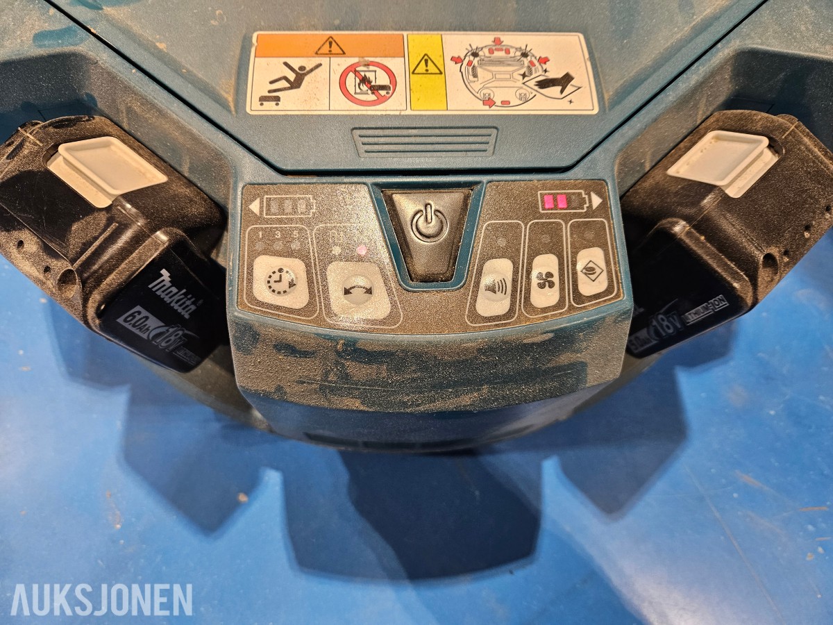 Makita DRC200 robotstøvsuger med 2 stk 18V batteri