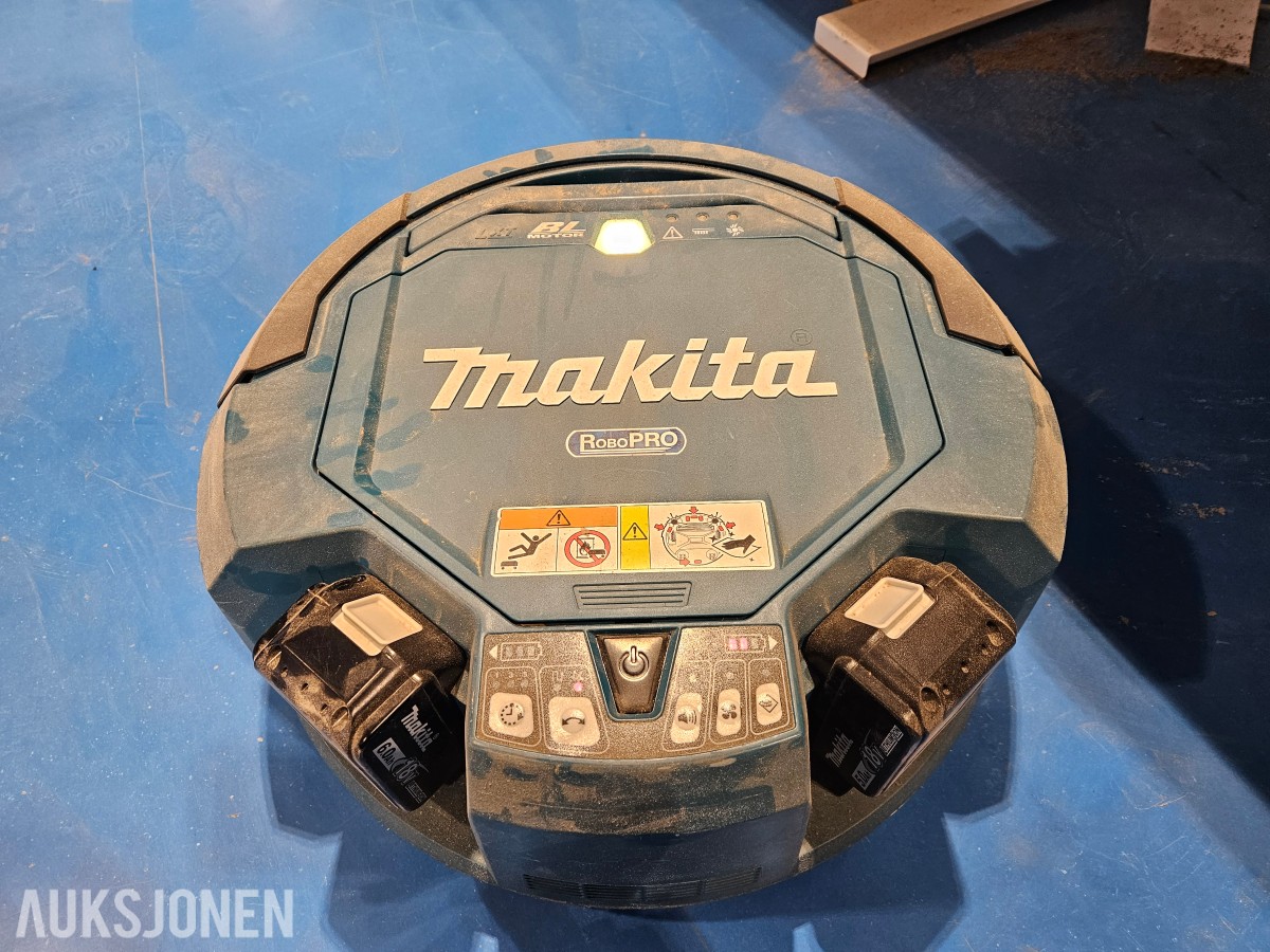 Makita DRC200 robotstøvsuger med 2 stk 18V batteri
