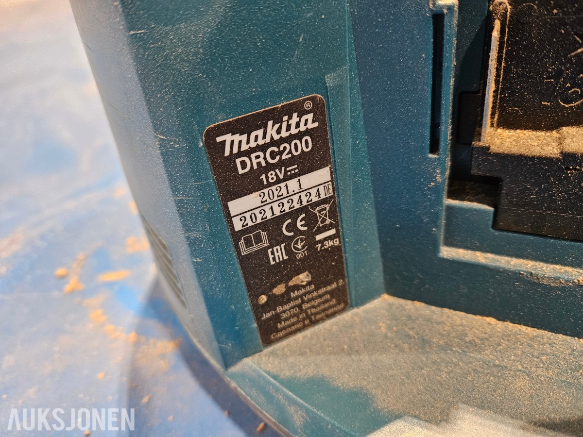 Makita DRC200 robotstøvsuger med 2 stk 18V batteri