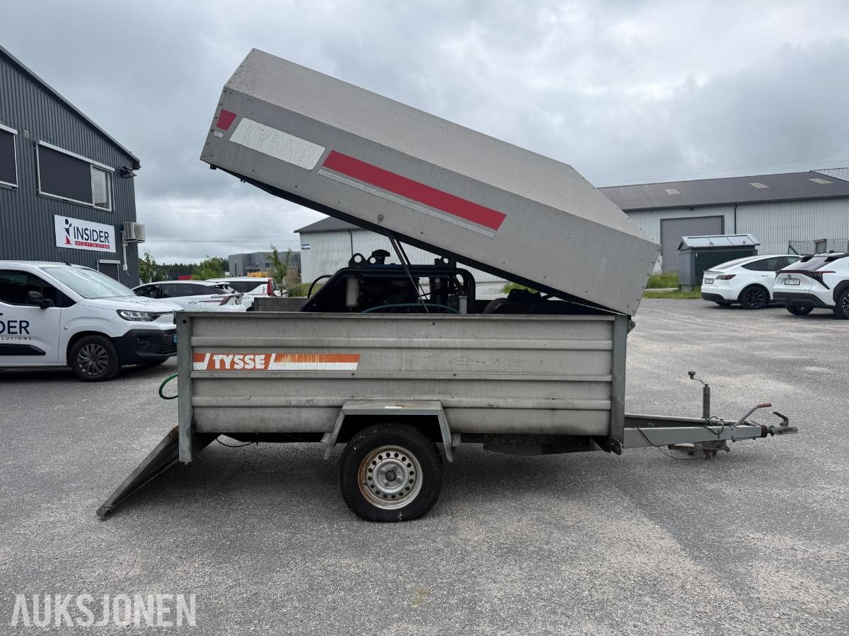 Tysse henger  m/Nilfisk diesel Høytrykks vasker fast-montert - rep.objekt.