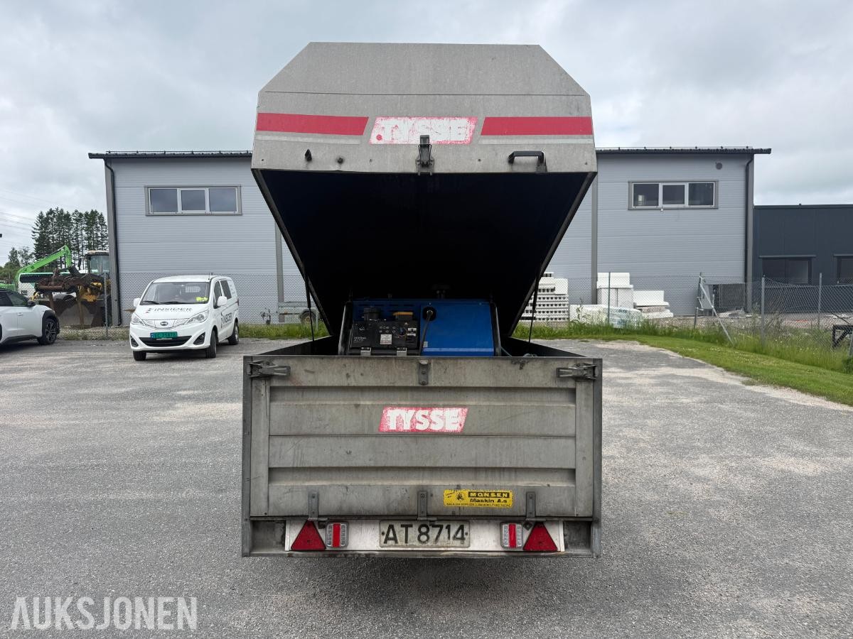 Tysse henger  m/Nilfisk diesel Høytrykks vasker fast-montert - rep.objekt.