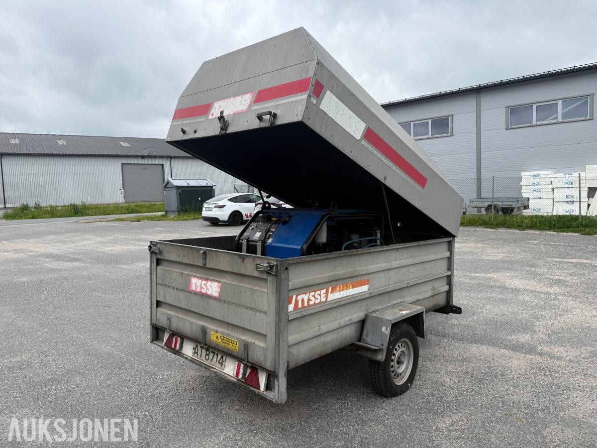 Tysse henger  m/Nilfisk diesel Høytrykks vasker fast-montert - rep.objekt.