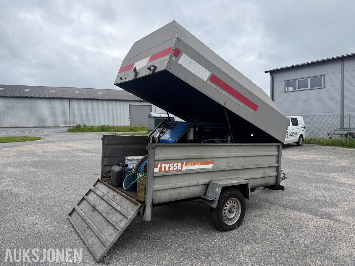 Tysse henger  m/Nilfisk diesel Høytrykks vasker fast-montert - rep.objekt.