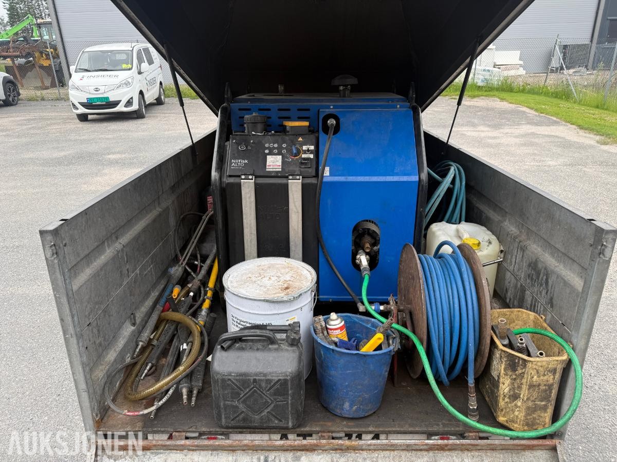 Tysse henger  m/Nilfisk diesel Høytrykks vasker fast-montert - rep.objekt.