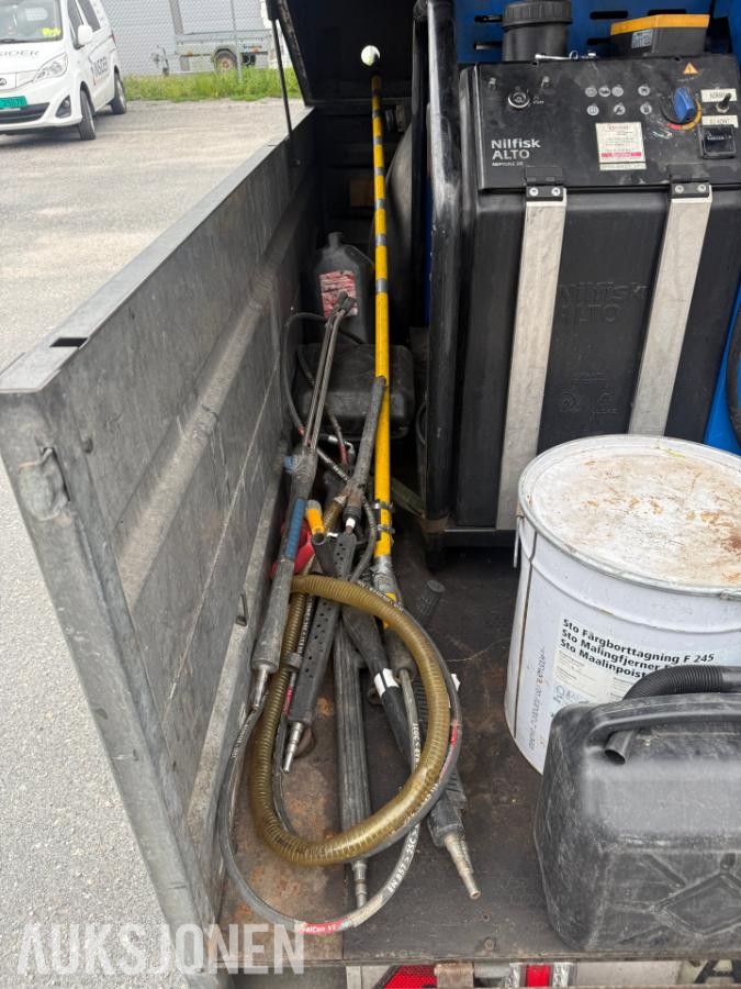 Tysse henger  m/Nilfisk diesel Høytrykks vasker fast-montert - rep.objekt.