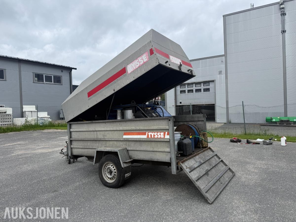 Tysse henger  m/Nilfisk diesel Høytrykks vasker fast-montert - rep.objekt.