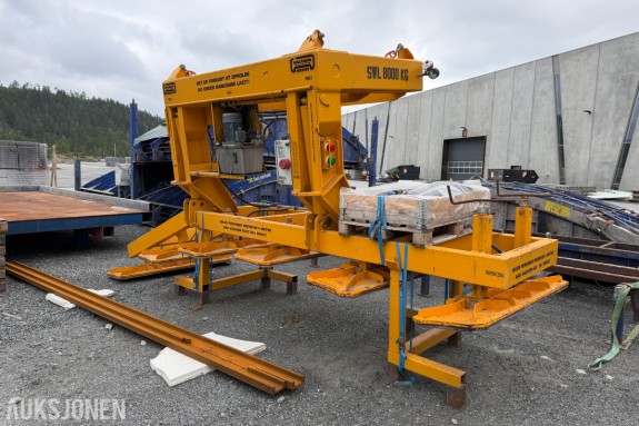 1997 Vacuum Lifting Company Vakuumløfter tilpasset buede elementer (kan tilpasses) / 8 tonn løftekapasitet / Sertifisert