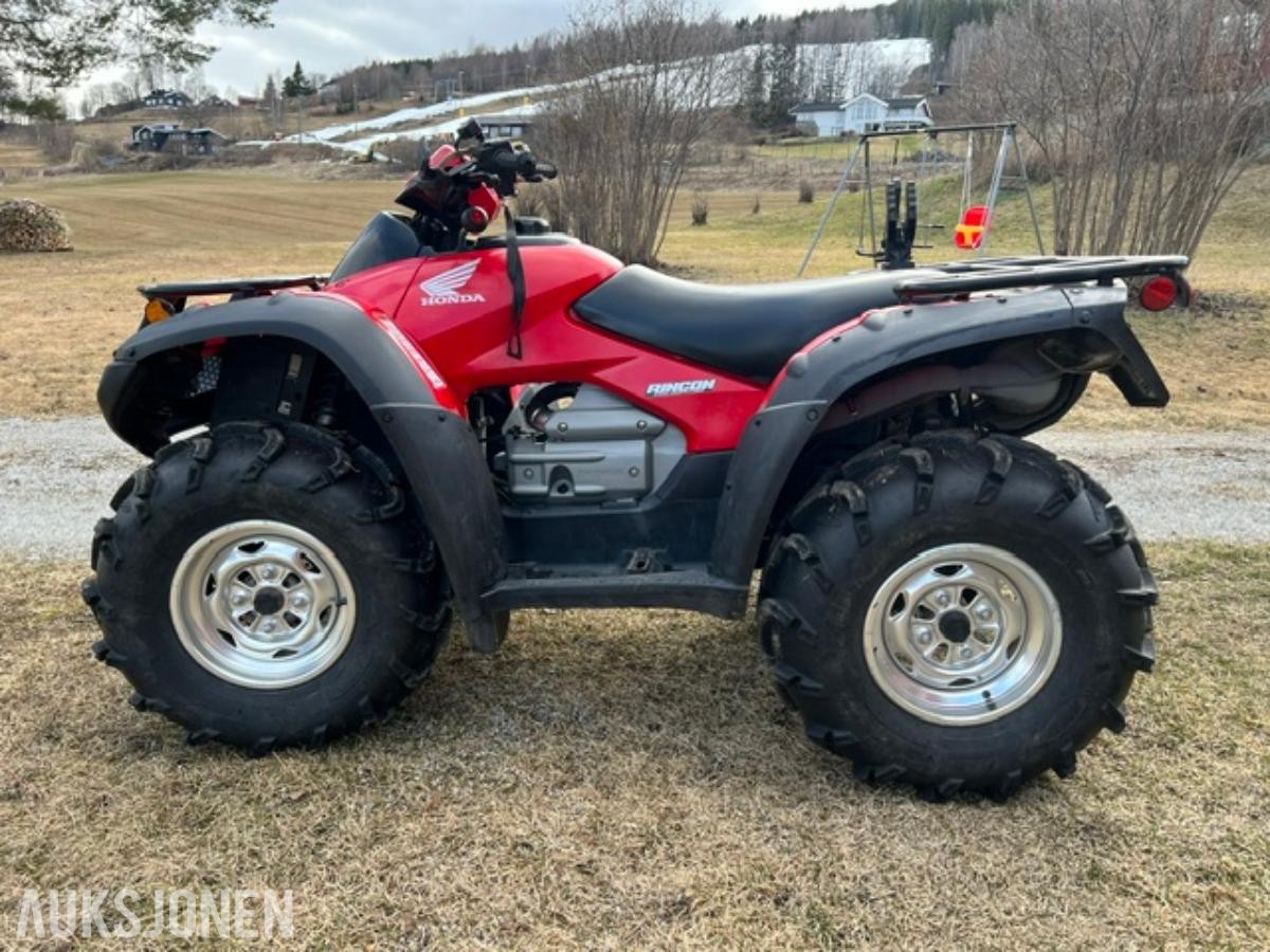 2009 Honda Rincon 680 Vinsj Hengerfeste Brøyteskjær